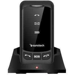 Sunstech Celt25bk Teléfono Móvil para Personas Mayores Negro